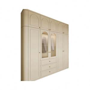 Luxury Modern MDF Door Wardrobes Custom Size Cloakroom Dressing <b>Table</b> with Easy Assembly for Home Bedroom Use - Product Image 1