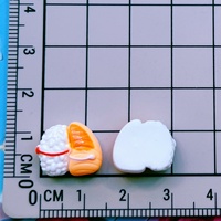 Mini Serie de Juguetes de Comida de Simulación: Pinza para el Pelo con Forma de Sushi (Rebanadas de Salmón, Bola de Arroz, Arroz Glutinoso), Accesorios DIY con Efecto de Goteo de Aceite