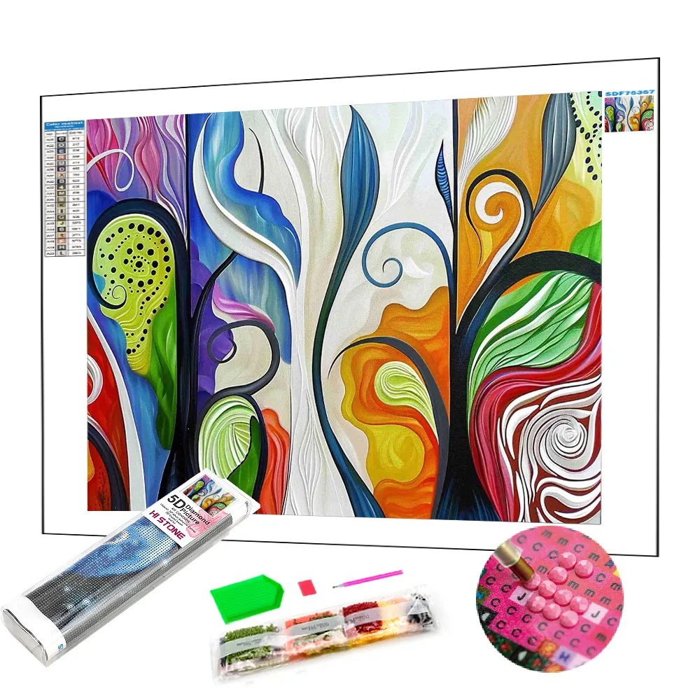 Meilleure vente personnalisé bricolage diamant peinture Kit complet diamant mosaïque à la main point de croix Kits pour cadeaux décoration intérieure