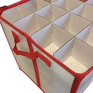 Boîte de rangement rectangulaire pour décorations de Noël Diviseur de conteneurs de Noël pour organiser 64 ornements de fête pour les vacances - Product Image 5