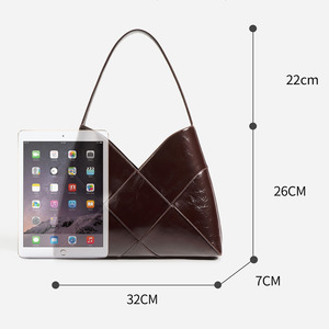 Borse in Vera Pelle da Donna, Borse alla Moda Leggere e Resistenti, Nuove <span class=keywords><strong>Tendenze</strong></span> per Shopping, Uso Quotidiano e Viaggi - Product Image 6