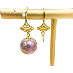 Accessoires de perles DIY en argent S925, crochet d'oreille dynamique et tendance avec perles de 8 à 11 mm et support à ongles vide 21298 - Product Image 5