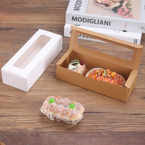 <span class=keywords><strong>Cajas</strong></span> Rectangulares <span class=keywords><strong>Transparentes</strong></span> con Tapa Abatible para Repostería, <span class=keywords><strong>Cajas</strong></span> <span class=keywords><strong>de</strong></span> Papel Kraft para Macarons, <span class=keywords><strong>Cajas</strong></span> <span class=keywords><strong>de</strong></span> Papel para Galletas y Dulces - Product Image 4