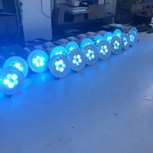 高品质5x8w RGBW 24v 5线发光二极管智能遥控嵌入式吸顶灯