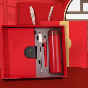 Nouveau Coffret Cadeau d'Affaires de <span class=keywords><strong>Luxe</strong></span> Personnalisé: Carnet A5, Stylo, Clé USB et Tasse Thermos – Idéal pour Événements d'Entreprise et Réunions - Product Image 1