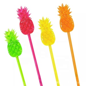 Đồ uống phụ kiện 18cm nhiều màu nhỏ dứa nhựa sự gian lận Thanh Thanh công cụ - Product Image 2