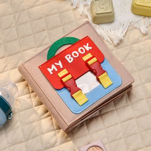 <span class=keywords><strong>Meilleur</strong></span> cadeau livre en tissu froissé multisensoriel pour les nourrissons nouveau-né bébé jouet d'éducation précoce différentes textures livre doux - Product Image 5
