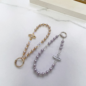 Lujoso Colgante para Teléfono Saturn Pearl, Cadena Antipérdida para Muñeca, para Bolsos, Llaveros y Fundas de Teléfono - Product Image 5