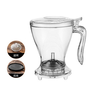 600ml dưới khay nhỏ giọt cấp thực phẩm nhựa tiện dụng Brew lỏng lá cà phê dốc ma thuật Maker thép không gỉ Infuser ấm trà - Product Image 1