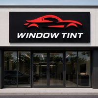 Panneau publicitaire LED miniature personnalisable pour utilisation en centre commercial, logo mural gravé en verre acrylique, lettres lumineuses en relief