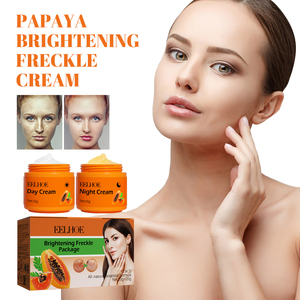 Crème visage jour et nuit à la papaye EELHOE, nourrissante, hydratante, apaisante, éclatante, soin du visage quotidien, vente en gros, OEM, étiquette privée - Product Image 1