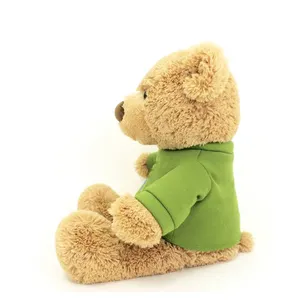 Urso de pelúcia, urso de pelúcia com camiseta personalizada, logotipo personalizado macio, urso de pelúcia