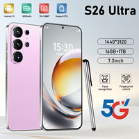 Smartphone Baru Original S26 Ultra 5G 16GB+1TB 7.3" 8000mAh Android 15 Dual SIM Multi-Bahasa