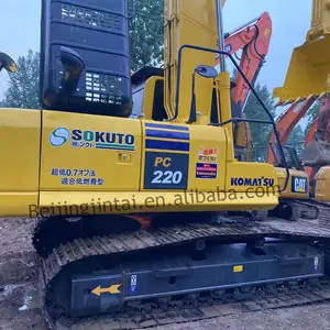 Escavadeira grande usada barata KOMATSU PC220 22ton Komatsu pc220 escavadeira komatsu pc220 original Japão com bom estado