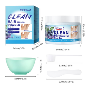 5 minuti di efficienza Private Label naturale organico a base di erbe completo indolore depilatorio uomini e donne permanente di rimozione dei capelli in polvere - Product Image 6