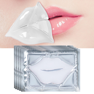 Mascarilla labial coreana vegana orgánica de hidrogel con colágeno para dormir, con efecto blanqueador, rosa dorado transparente, tres colores, marca privada OEM - Product Image 5
