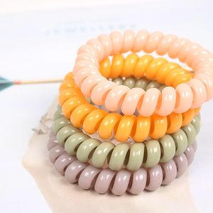Lot de 6 Élastiques à <span class=keywords><strong>Cheveux</strong></span> Transparents en <span class=keywords><strong>Spirale</strong></span> Type Fil Téléphone pour Femmes et Filles – Chouchous Rapides - Product Image 3