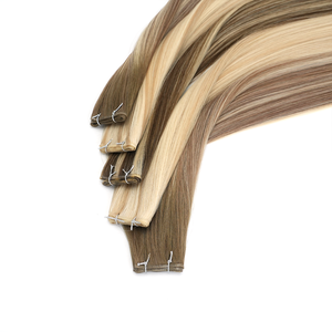 Extensions de <span class=keywords><strong>cheveux</strong></span> russes Remy professionnelles, teintes brun foncé, longue durée, double trame Genius, super double drawn, teintes, fourniture directe usine - Product Image 5