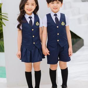 Uniforme <span class=keywords><strong>Scolaire</strong></span> d'Été Personnalisé pour École Primaire, Chemise, Jupe et Pantalon pour Enfants, Uniforme de Maternelle - Product Image 3