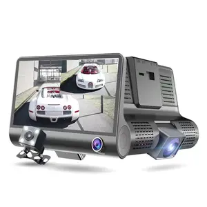 Drei Objektive 720P Auto DVR Nacht ansicht Loop Aufnahme Auto Kamera Black Box Dash Kamera für Autos