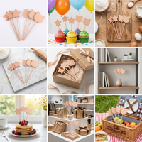 Grande baguette étoile en bois de hêtre, artisanale, pour loisirs créatifs, baguettes magiques peintes, éco-responsable, pour anniversaire, Noël, filles, princesse