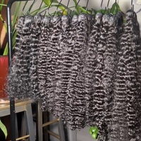 Extensions de cheveux humains naturels ondulés bruts non traités, cheveux vierges naturels en vrac, extensions de cheveux bouclés indiens