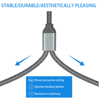 Câble audio auxiliaire Y-splitter TRS stéréo 6,35 mm (1/4 pouce) mâle vers double mâle TS mono, longueurs 1M, 2M, 3M, 4,6M, 7,6M