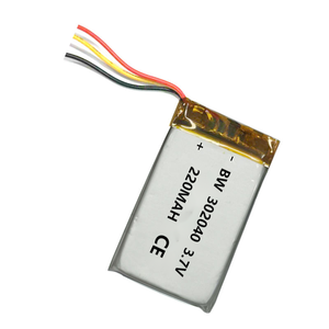 Kustomisasi Bw 302040 3.7v 220mah isi ulang baterai sel Ion polimer Lithium baterai Lipos - Product Image 1