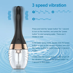 Automatische Elektrische Klysma Vagina & Anal Cleaner Douche Lamp Ontwerp Medisch <span class=keywords><strong>Rubber</strong></span> Gezondheidshygiëne Anale Seksspeeltje Klysma - Product Image 2