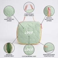 Nouvelle Trousse de Toilette Portable Grande Capacité Super Mignonne, Version Coréenne Fraîche, Sac à Maquillage Tendance avec Fermeture Éclair