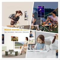Layar Digital Signage Layar Sentuh 21,5 Inci TV Portabel Bertenaga Baterai Tablet Televisi LED Smart TV Dengan Stand Smart TV