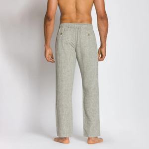 Pantalones de Lino 100% Personalizados para Hombre, Corte Recto, Algodón Japonés, Pantalones de Lino Personalizados para Hombre - Product Image 3