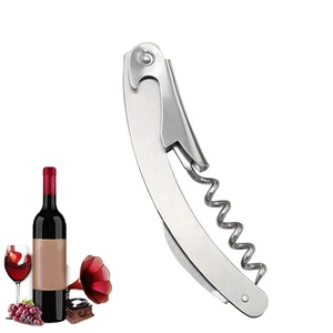 Bottle Opener Wine Corkscrew Professional Bottle Opener and <b>Foil</b> Cutter Stainless Steel Bottle Can Remover for <b>Kitchen</b> Tools - Product Image 1