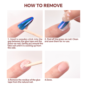 10 faux ongles à presser effet œil de chat, de luxe, courts, carrés, en ABS, avec colle gelée, plusieurs styles - Product Image 5