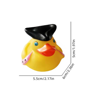 Pato Pirata con Logotipo Personalizado Directo de Fábrica, Pato de <span class=keywords><strong>Goma</strong></span> Ecológico de PVC para Baño de Bebés, Flotante, con Sonido - Product Image 5