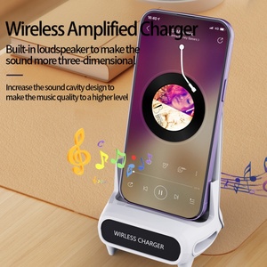 แท่นวางไฟฟ้าแบบไร้สาย15W ใหม่สำหรับ <span class=keywords><strong>Apple</strong></span> Samsung, สำหรับโทรศัพท์มือถือและแท็บเล็ต Xiaomi - Product Image 5