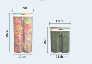 Hot Sell Colorful Lid Transparent Airtight <b>Plastic</b> Kitchen Food Storage <b>Containers</b> 24-Piece Set - Product Image 4