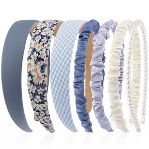 Bandeaux en perles personnalisés, bandeaux en perles, bandeaux en métal, accessoires pour <span class=keywords><strong>cheveux</strong></span> antidérapants pour femmes et filles, lot de 10 - Product Image 5