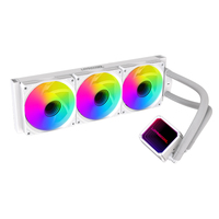 LOVINGCOOL Refroidisseur liquide de CPU AIO de haute qualité de 120mm ARGB Ventilateurs d'ordinateur pour PC de jeu INTEL LGA115X AMD Socket FM2/AM5