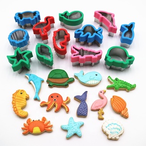 <span class=keywords><strong>Emporte</strong></span>-pièce tropical en acier inoxydable moules à biscuits pour pâtisserie étoile de mer <span class=keywords><strong>dauphin</strong></span> forme d'animal marin - Product Image 2