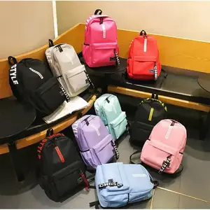 Chine mode grande capacité 15.6 pouces sac d'école pour enfants sac à dos étanche pour ordinateur portable en nylon noir logo personnalisé