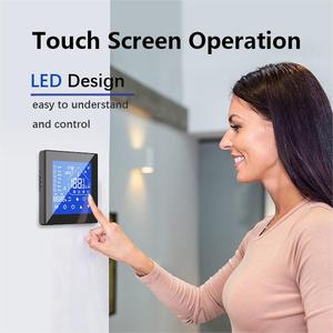Tuya App AC 95/240V 5/16A 5+1+1 <strong>Programmable</strong> Electric Water Floor Gas Boiler Heating <strong>LCD</strong> Touch <strong>Screen</strong> Smart <strong>Thermostat</strong> - Product Image 4