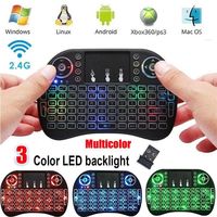 Mini Teclado Inalámbrico I8 Colorido para Android TV Box, Proyector Inteligente, Control Remoto con Retroiluminación