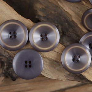 Round Bowl-Shaped Black <strong>White</strong> Coffee Khaki Dark Blue <strong>Chocolate</strong> 4 Holes 18L 20L 28L Faux Fruit Resin <strong>Button</strong> for Overcoat - Product Image 3