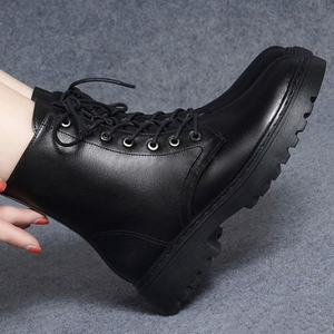 Giày bốt mùa đông có khóa kéo bên hông, size 35-41, lót lông ấm áp, kiểu ngắn, dành cho nữ, năm 2024 - Product Image 5