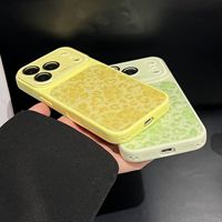 Coque de protection antichoc à motif léopard scintillant avec caméra intégrée pour iPhone 17 16 15 14 13 12 Pro Max