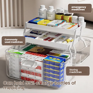 Botiquín de primeros auxilios de fabricación china, caja de almacenamiento de medicamentos multifuncional de emergencia médica para uso doméstico - Product Image 4