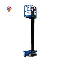 Plateforme élévatrice à mât vertical automotrice sur chenilles 3,8 m - 5,8 m, vente directe en gros, élévateur télescopique pour personnel