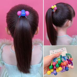 <span class=keywords><strong>JIRIS</strong></span> lindo soporte para coletas al por mayor colorido elástico Bobble bolas lazos para el cabello para niñas Niños Accesorios de estilo de tela dulce - Product Image 4