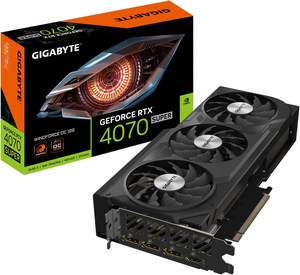 Kartu grafis Gigabit GeForce RTX 4070 Super WINDFORCE OC 12G, 3X kipas angin 12GB 192-bit GDDR6X - Product Image 1
